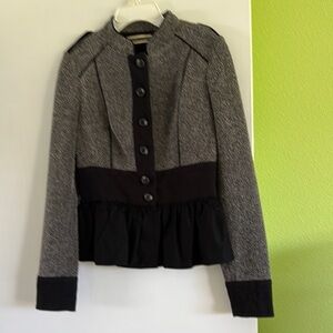 Elegant Black and Gray Women's Jacket